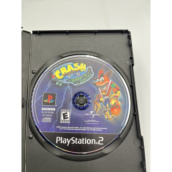 Crash Bandicoot: Wrath of Cortex (PlayStation 2, PS2, 2002) Disc Only With Case - Picture 4 of 4